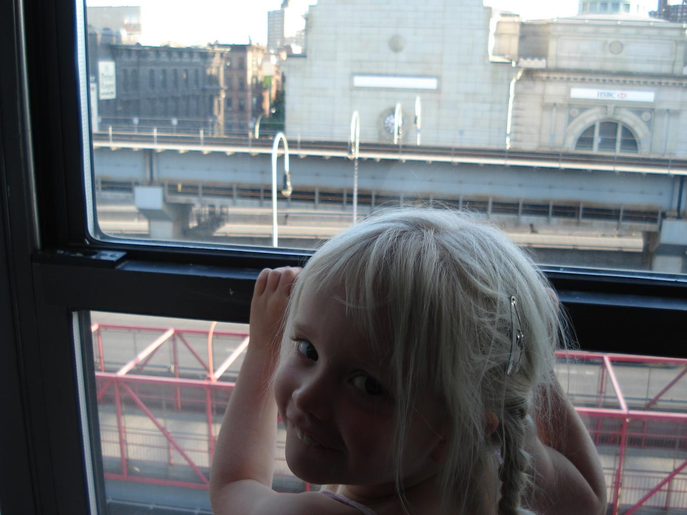 Marica looking out the window 4